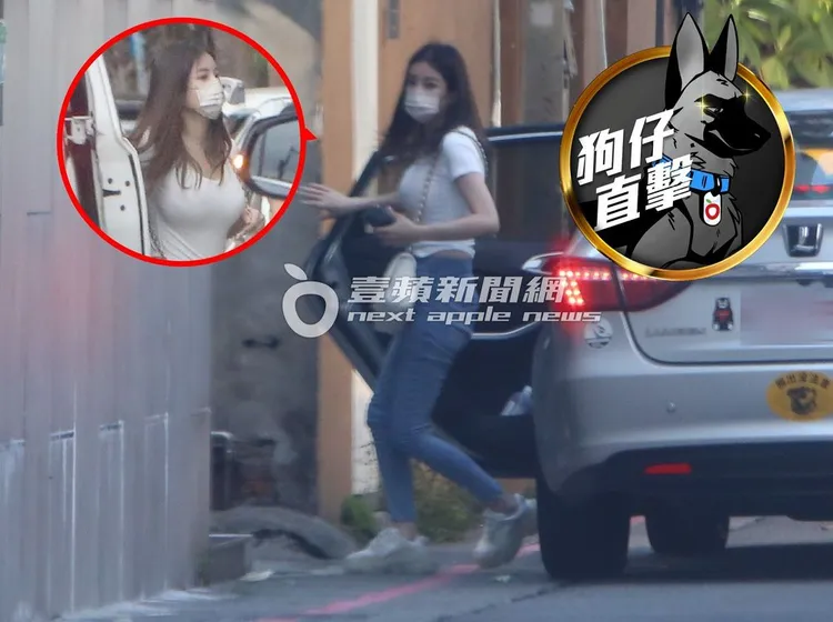 大奶妹獨自搭乘多元化計程車到私人招待所。特勤中心攝