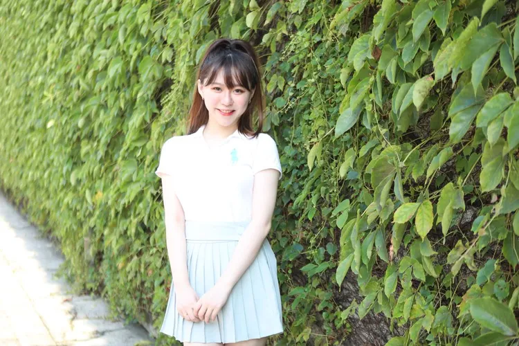 王水有著甜美的笑容。鄭孟晃攝