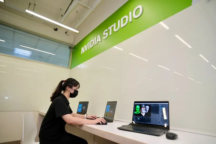 座落於輔大織品學院的 NVIDIA Studio x MSI 協作空間。陳志淵攝