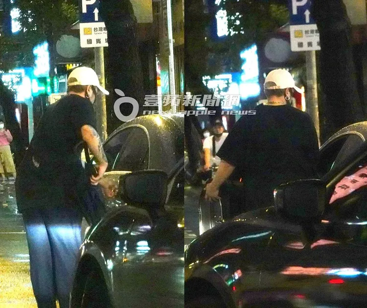 將近一小時後，男友陳彥文將包包放後座後，熟門熟路的上駕駛座，此時的陳芳語早已在車內換位。特勤中心攝