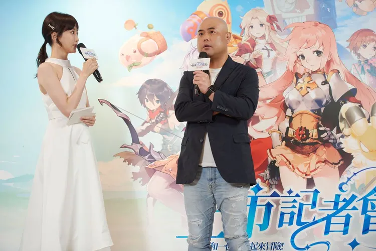 「President of Gravity Game Vision Jin Kim」記者會上台致詞