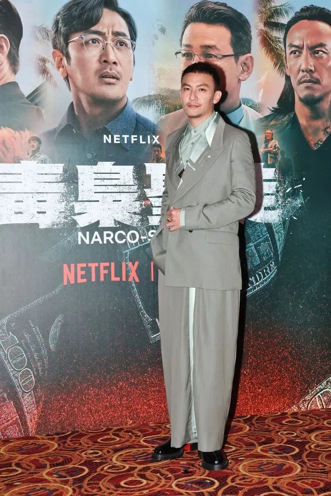 張震談到《毒梟聖徒》導演直接飛來台北邀他演出的經過。趙世平攝