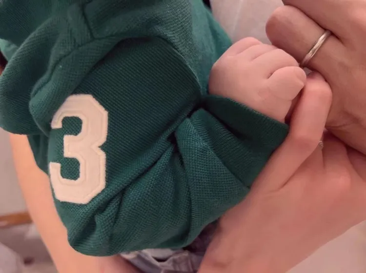 林志玲喜獲摩羯座男寶寶，今年1月在臉書上分享喜訊。翻攝林志玲臉書