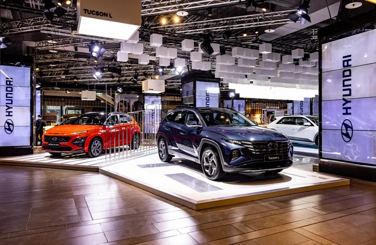 Hyundai品牌概念快閃店，依車款特性分別打造三大展區。業者提供
