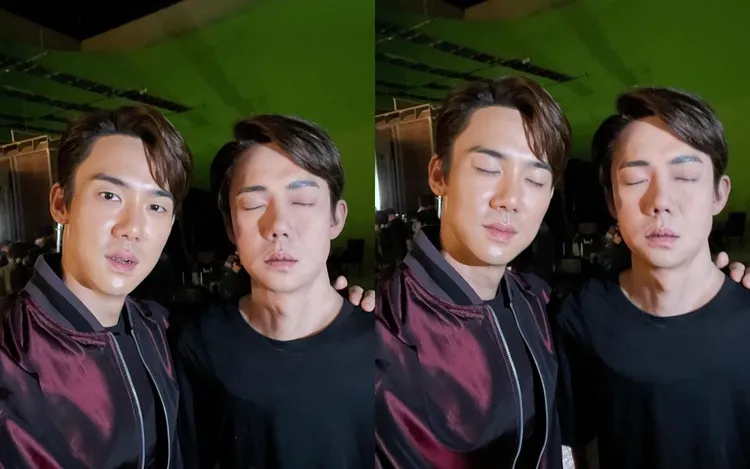 柳演錫《毒梟聖徒》被懷疑是內奸，慘死黃晸玟槍下，劇組特地訂製他的人型道具當替身。翻攝柳演錫IG