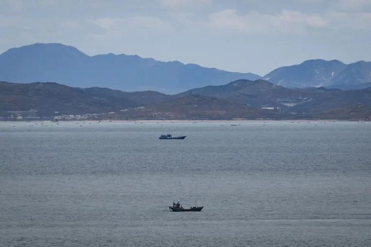 南韓在2020年9月曾發生漁政公務員在西部海域遭到槍殺，圖為南韓延平島。法新社