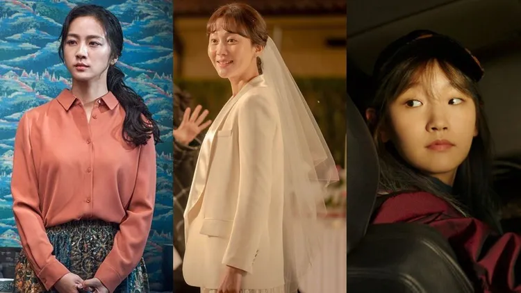 《分手的決心》湯唯（左圖起）與《人生真美麗》廉晶雅、《極速快遞》朴素談一起角逐影后。車庫娛樂提供