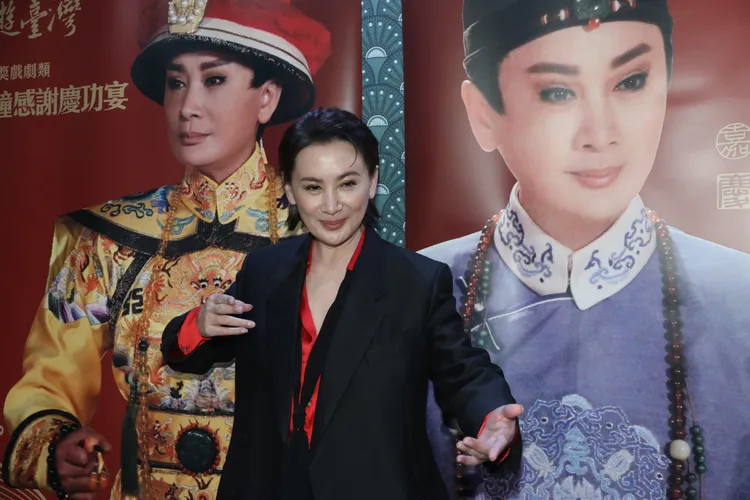 陳亞蘭喜上眉梢。鄭孟晃攝