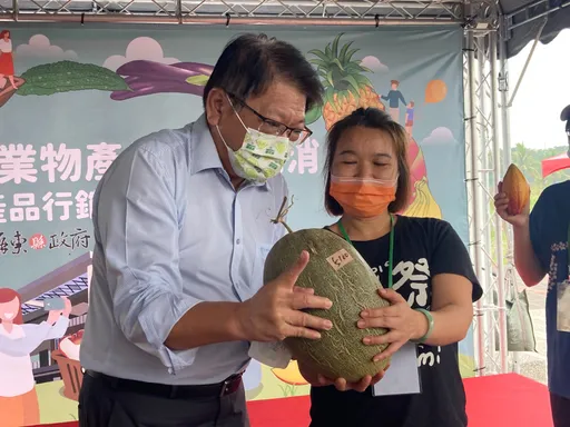 水梨味的哈密瓜 屏東秋日好物1顆2千元緊來嘗鮮