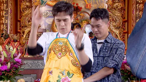 Gino拜完太子爺被附身 狂打嗝翻白眼