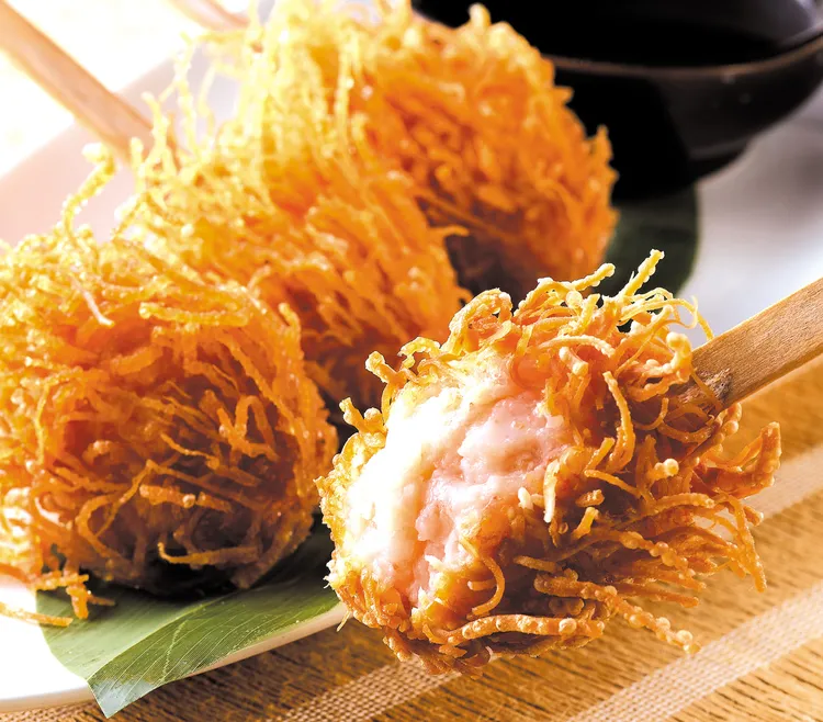 選用100鮮蝦泥製作而成的「棒棒蝦」。業者提供