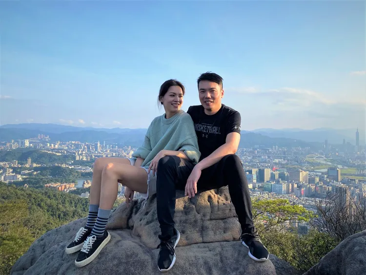 鍾沛君和陳布朗感情甜蜜。鍾沛君提供