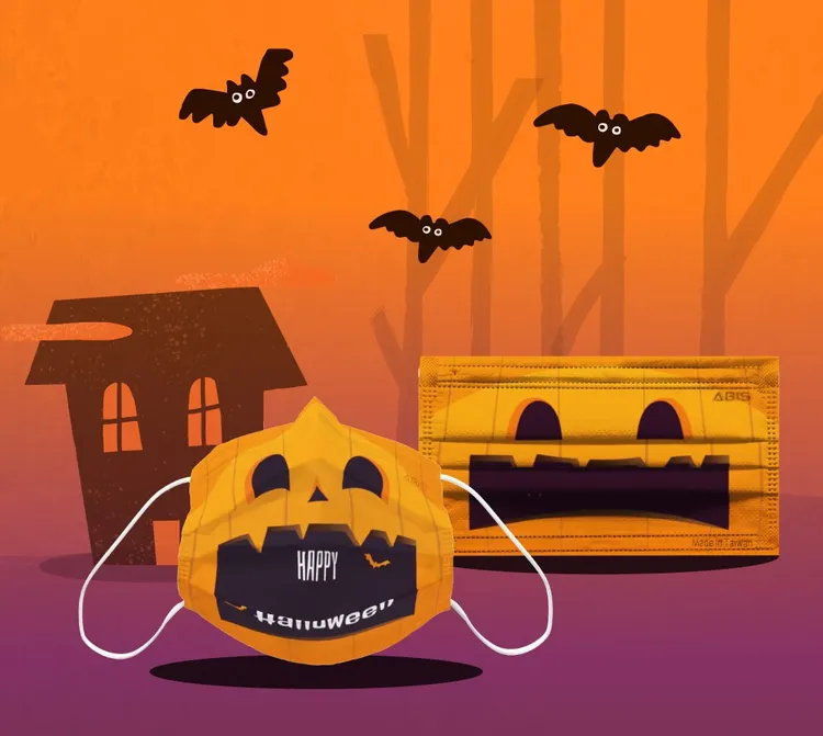 萬聖節系列醫用口罩。業者提供