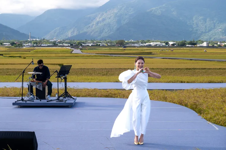 周蕙開心到台東演出。台灣好基金會提供