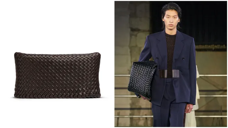BOTTEGA VENETA A9新概念店獨家販售限量Gift家飾系列Box深棕色皮革編織收納盒，36萬3100元。品牌提供