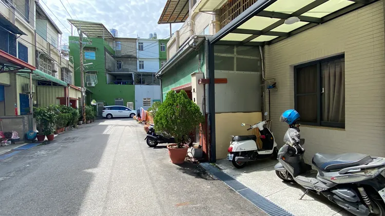 記者到林姓員住家訪查，無人回應。孫英哲攝