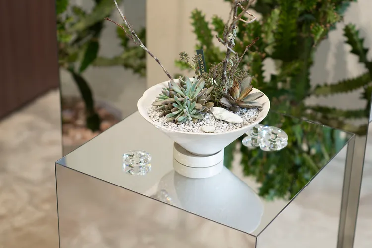 7週年的有肉，門市設計處處可見鏡像、反射等元素。業者提供