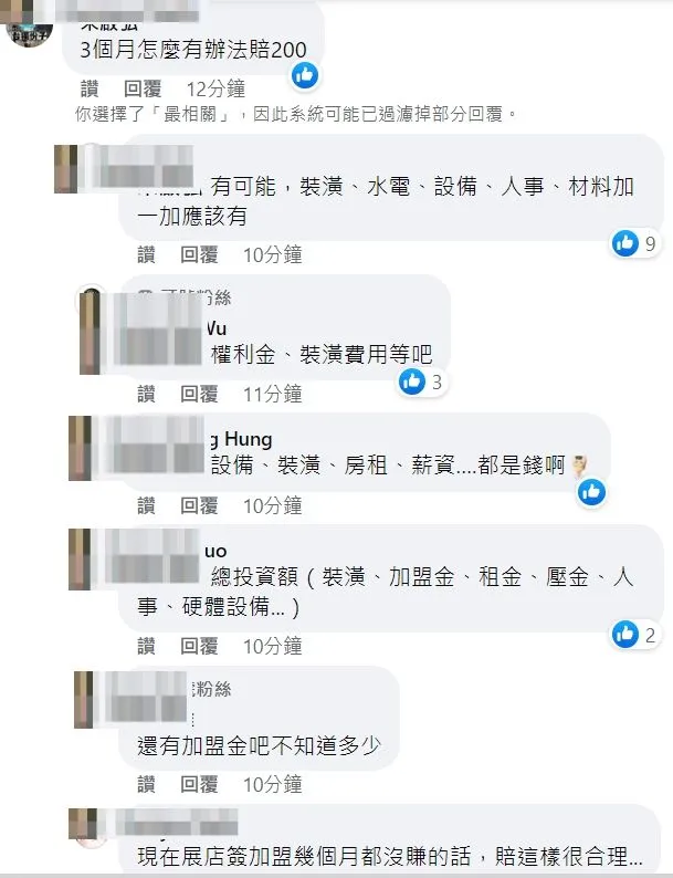 網友認為3個月賠200萬元是有可能的。翻攝自王浩宇臉書