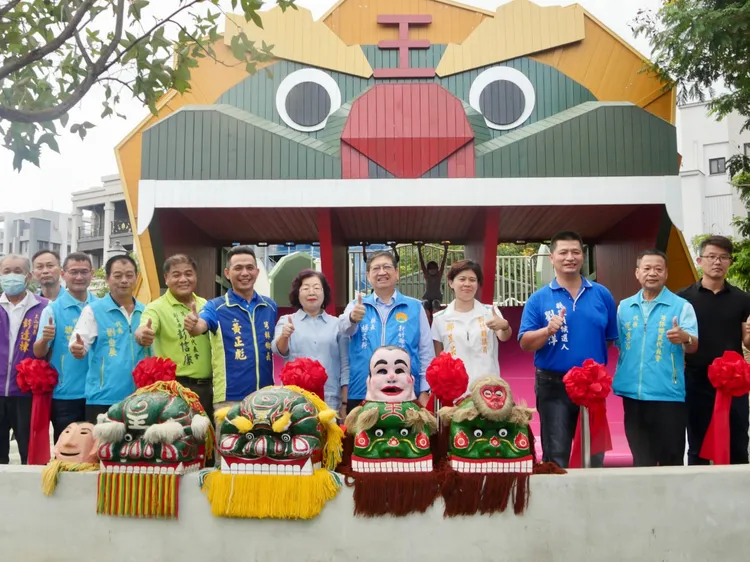 新竹縣舉辦特色公園啟用典禮。縣府提供