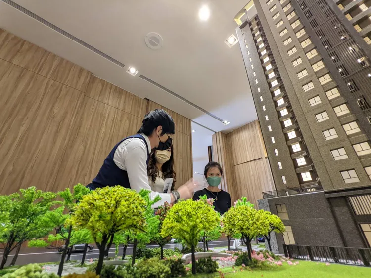 台中在地品牌建商，買氣仍有。示意畫面