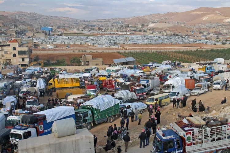 約751名難民從黎巴嫩回到敘利亞。法新社