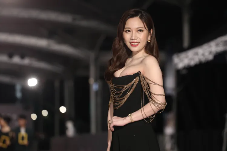 蔡尚樺紅毯爆乳引起熱議。攝影中心攝