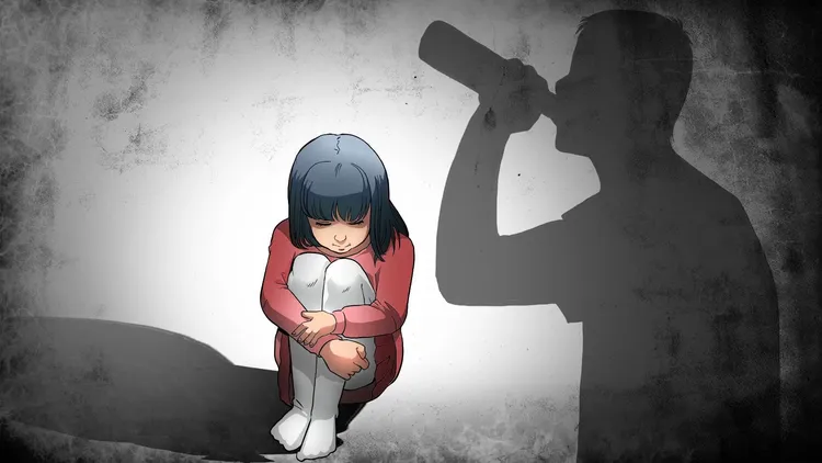 鍾男有酗酒習性，酒後常對家人有暴力行為。示意圖