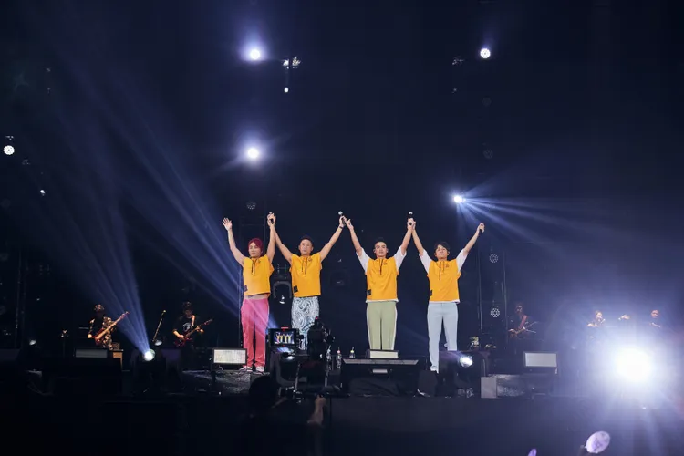 5566王仁甫（左起）、小刀、許孟哲、孫協志合體。華貴提供