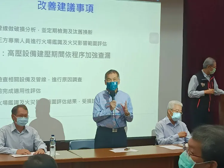 中油董事長李順欽表示，將深切檢討並全面總體檢，復工沒有時間表。林錫淵攝