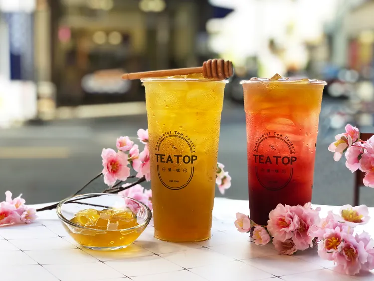 TEATOP連3週的週一會員日轟蜜茶買1送1限量500組。業者提供