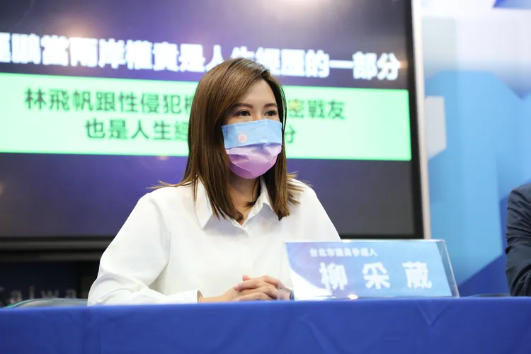 柳采葳批評林飛帆為了抹黑其他人，也把自己的親密隊友全都拋棄。國民黨提供