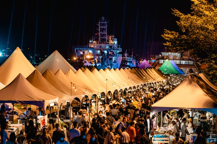 2022台灣設計展主展區「設計中島」總參觀人次突破600萬，寫下台灣設計展歷年來最高紀。市府提供