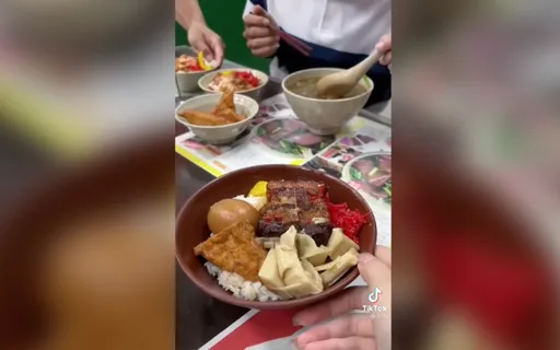 功夫東坡肉搭銷魂豬血湯 網「這個組合太夢幻」