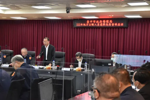 選舉倒數!黃明昭親自南下台中視察 提醒員警這點千萬要注意