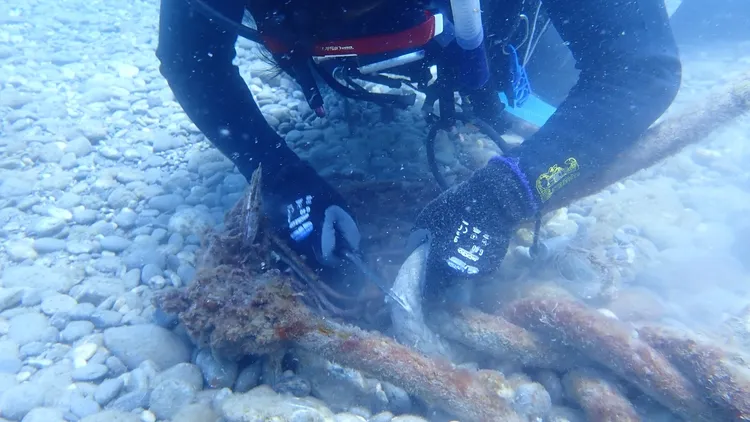 海底廢棄物以漁具為大宗，但人為的寶特瓶、塑膠袋四處流散是破壞環境的元凶。潛海戰將提供