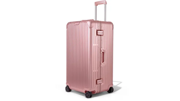 Original Trunk Plus Quartz玫瑰水晶粉色行李箱，6萬9200元。品牌提供
