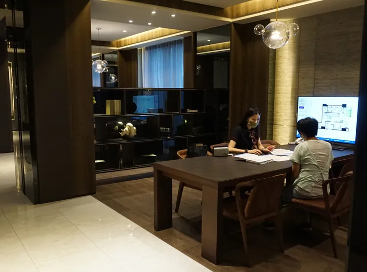 「艾美國際城」定金與簽約金總價6%，目前累計銷售約180戶。葉家銘攝