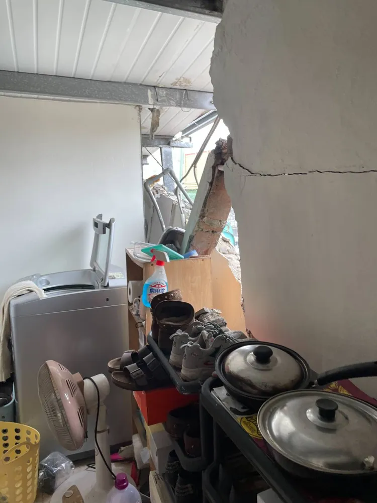 牆壁崩落。林燕祝提供