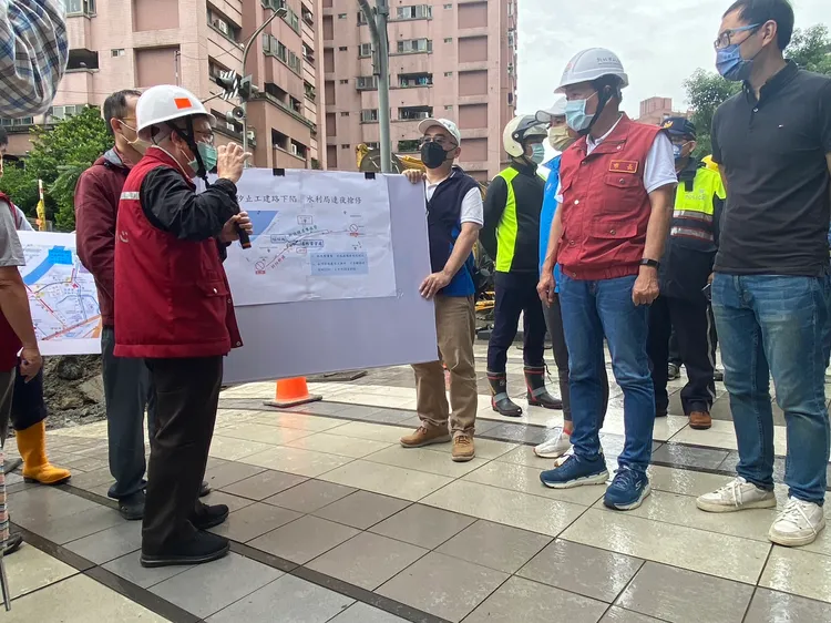 新北市長侯友宜視察。翻攝畫面