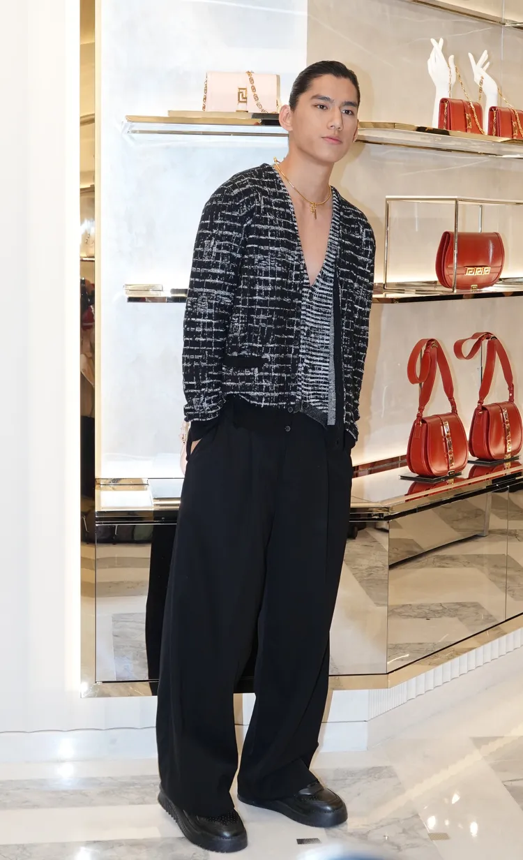 新生代男星朱軒洋跑時尚趴有點不知所措，認識品牌全靠google速補。陳德興攝