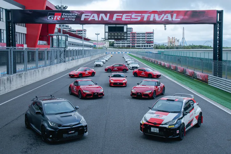 首度在國內舉辦的Toyota GAZOO Racing Fan Festival，全系列的GR性能車都齊聚一堂。和泰汽車提供