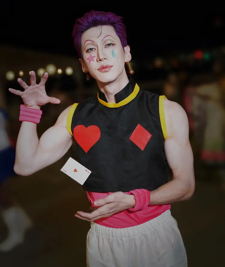 孫沁岳扮西索，還原度相當高。翻攝自孫沁岳臉書