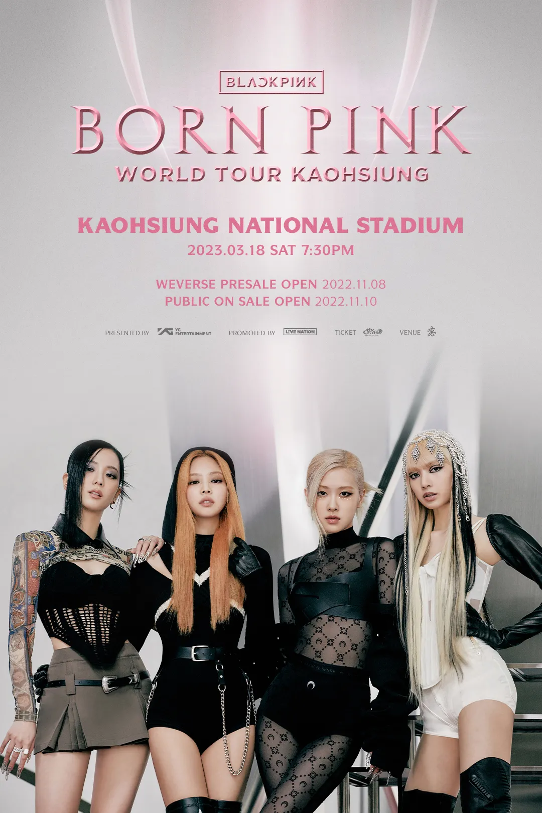BLACKPINK公布高雄場海報。Live Nation Taiwan提供