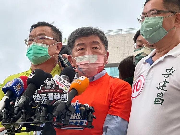 陳時中出席市長勞工政策發表會。劉彥宜攝