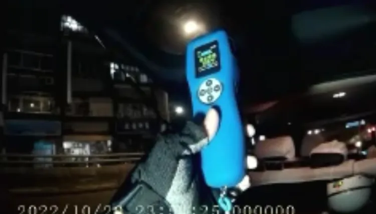 洪男酒測值達1.09。翻攝畫面