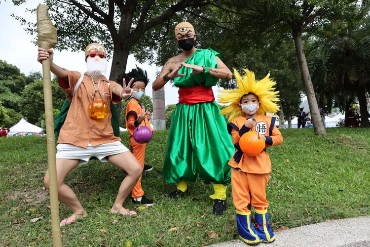 天母萬聖節活動「天母搞什麼鬼」。翁玉信攝