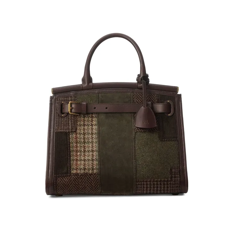 Collection系列拼接毛呢RL50中型手袋，8萬9800元。品牌提供