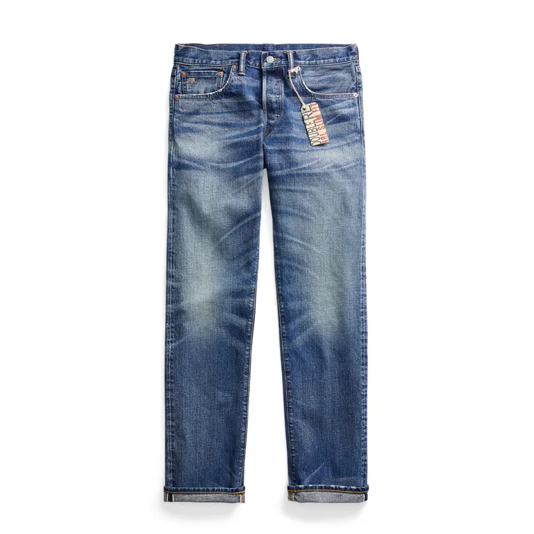 Double RL系列刷色丹寧褲，1萬6480元。品牌提供