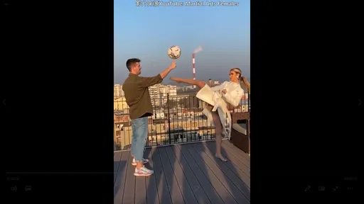 力與美的完美結合？　金髮美女武功好驚人  