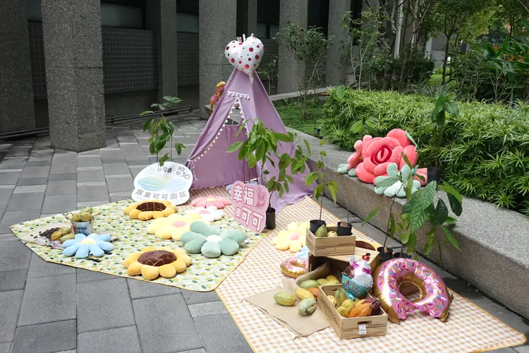 台灣巧克力節以「幸福花園」為主題。羅琦文攝